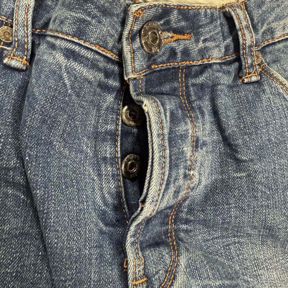 G-Star RAW Jeans GS 3301 Blue Low Rise Straight Button Fly Y2K Men's Size 34x32 - Picture 3 of 10
